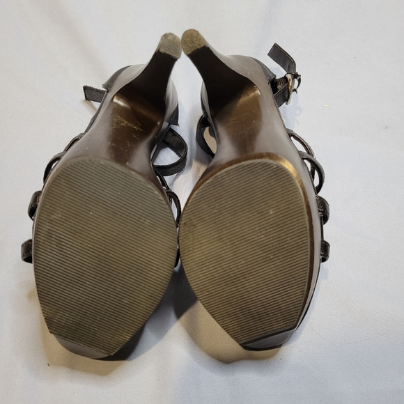 Quipid black studded Gladiator platform heels - Picture 12 of 13